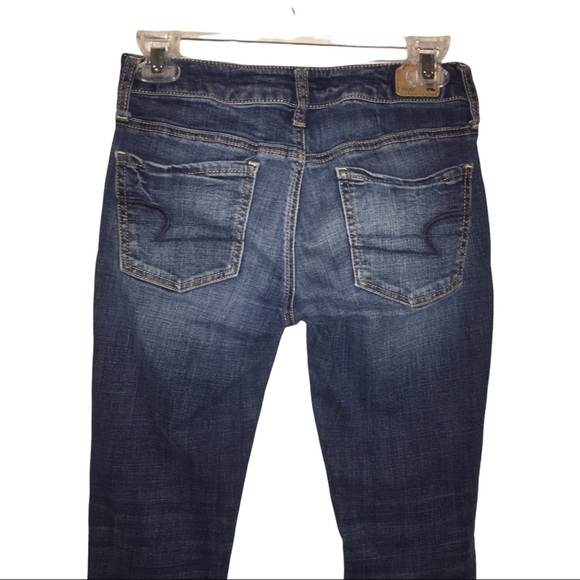 Womens American Eagle Super Stretch Jeggings 2 Short Jeans Denim - Picture 6 of 10
